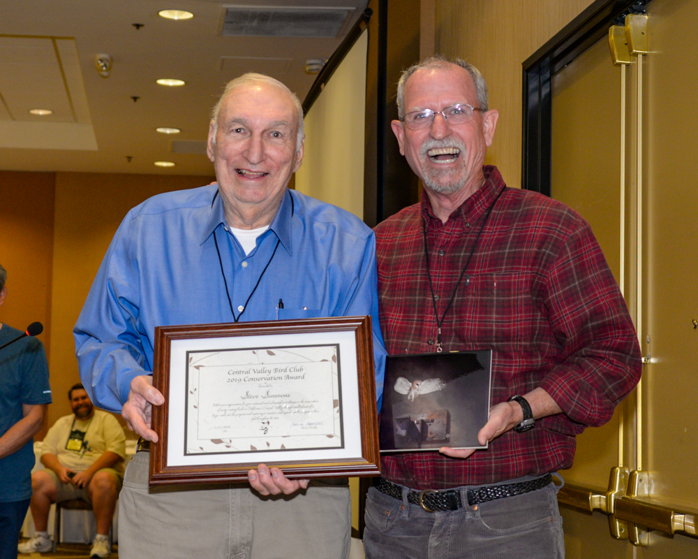Steve Simmons, CVBC Conservation Awardee with Dan Airola